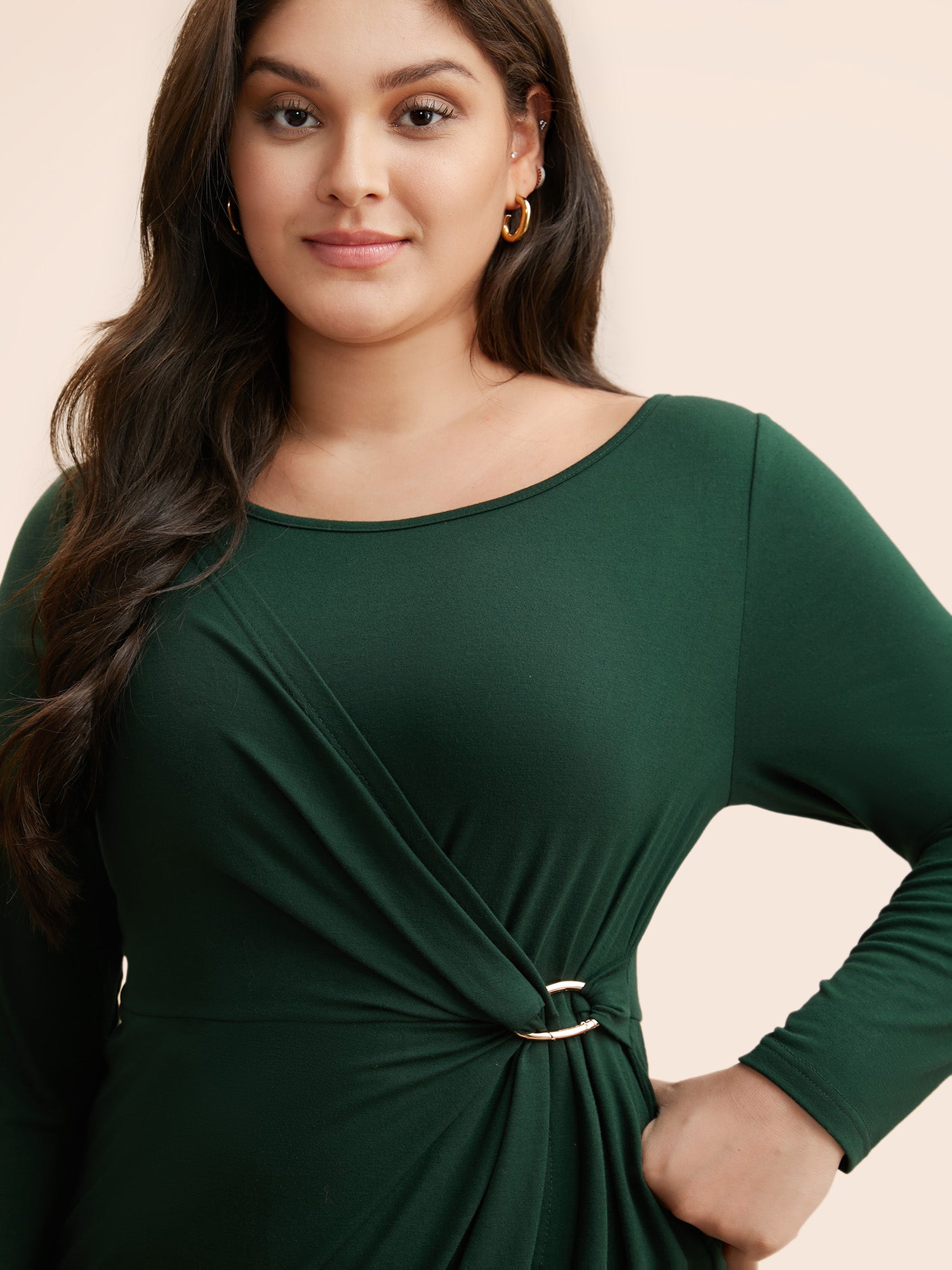 Supersoft Essentials Metal Detail Twist Front Dress