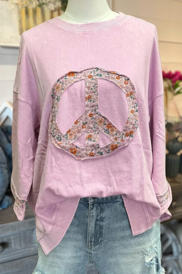 Cotton Candy Peace Sweatshirt