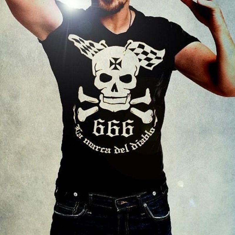 Retro Heavy Metal Short Sleeve Casual T-Shirt
