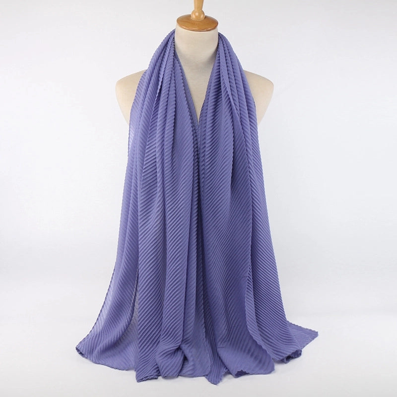 Women's Minimalist Classic Style Solid Color Cotton Scarf