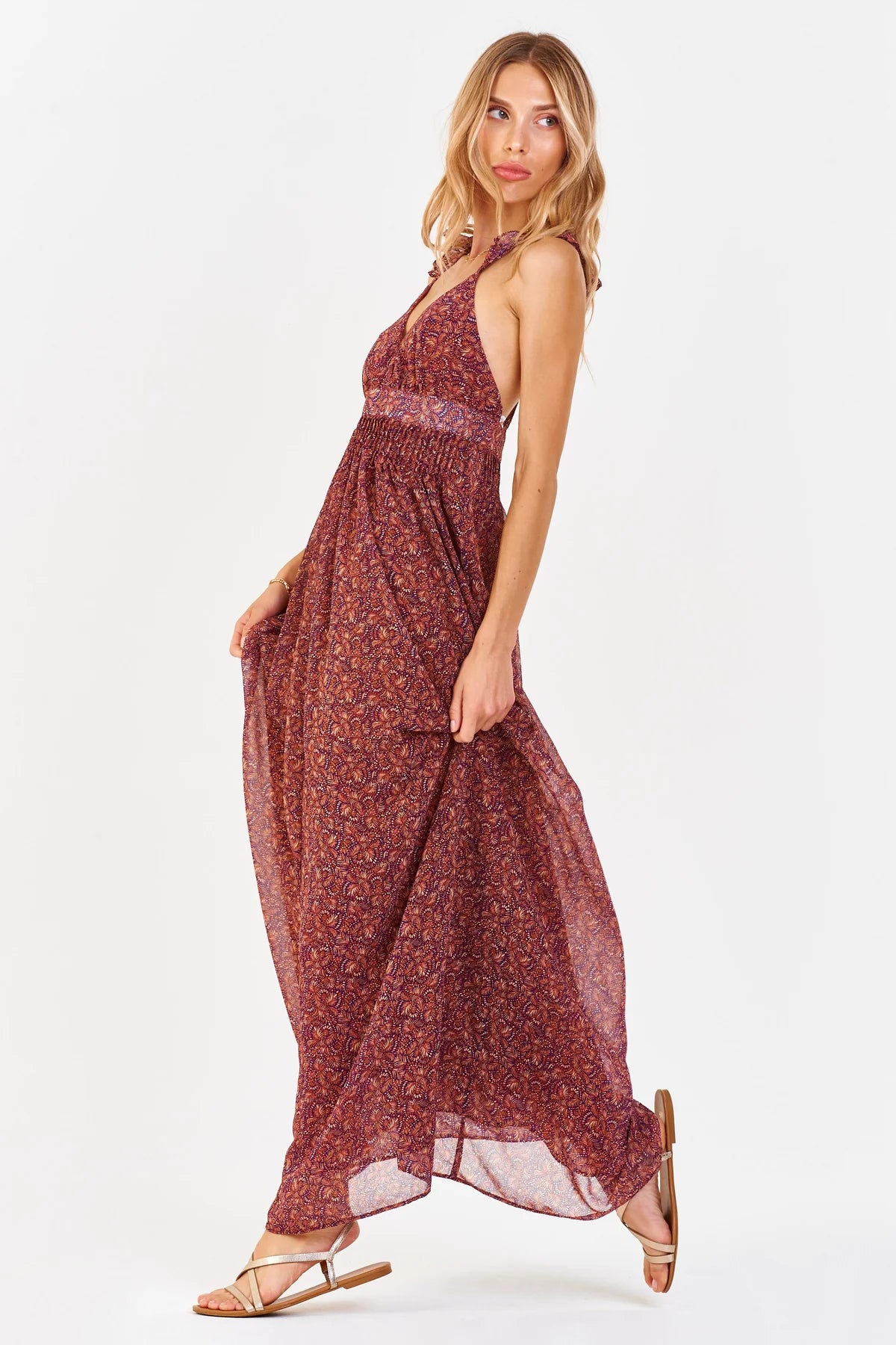 Elia Halter Maxi Dress