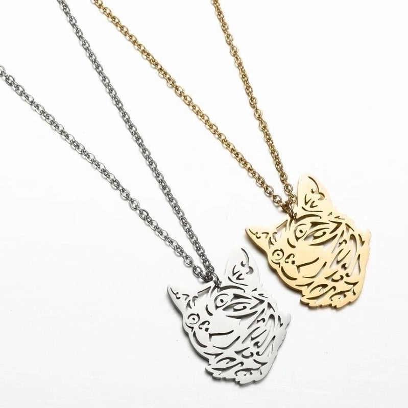 Minimalist Animal 201 Stainless Steel 18K Gold Plated Plating Stainless Steel Necklaces