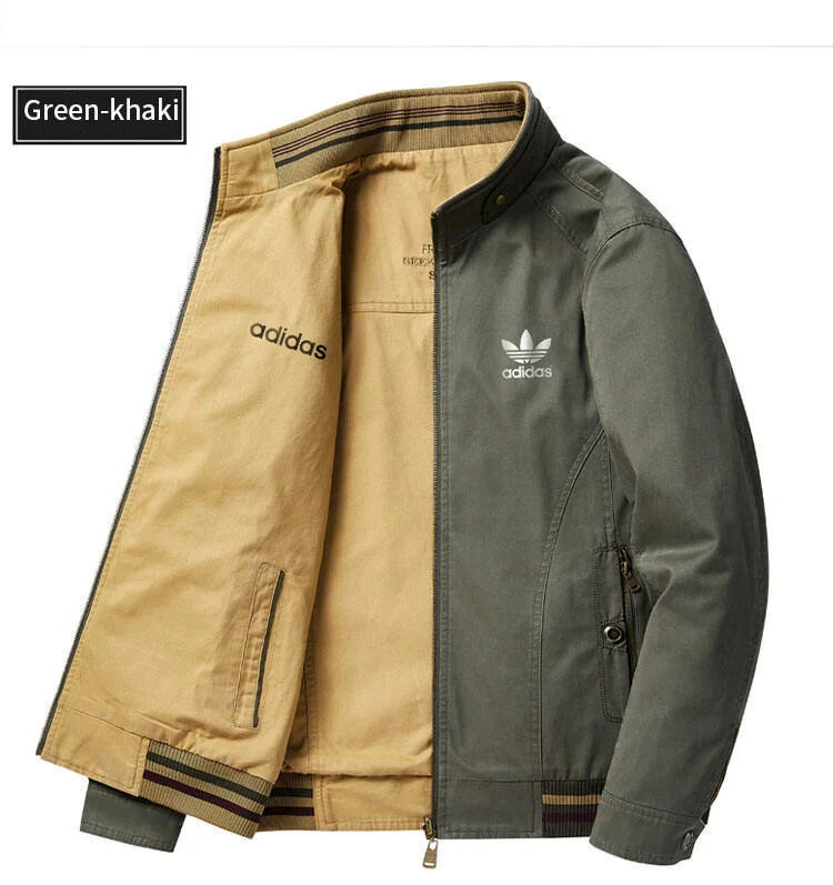 🔥Adidas Reversible Jacket Chaqueta informal holgada