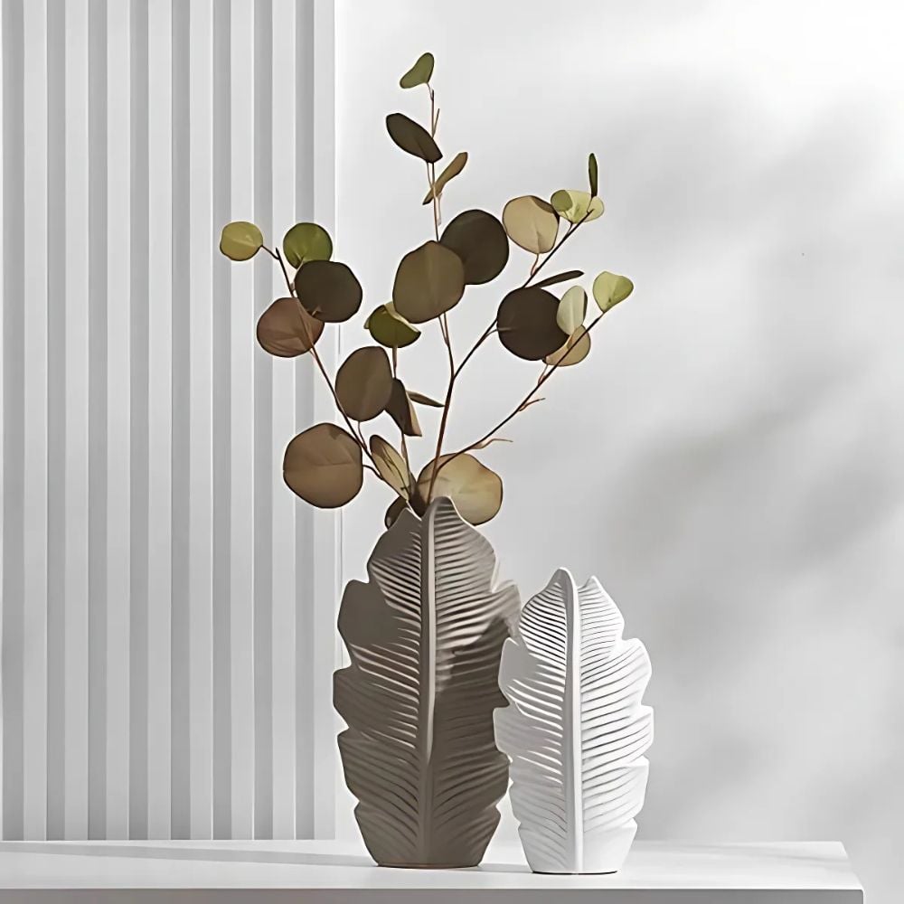 Leafline Ceramic Vase