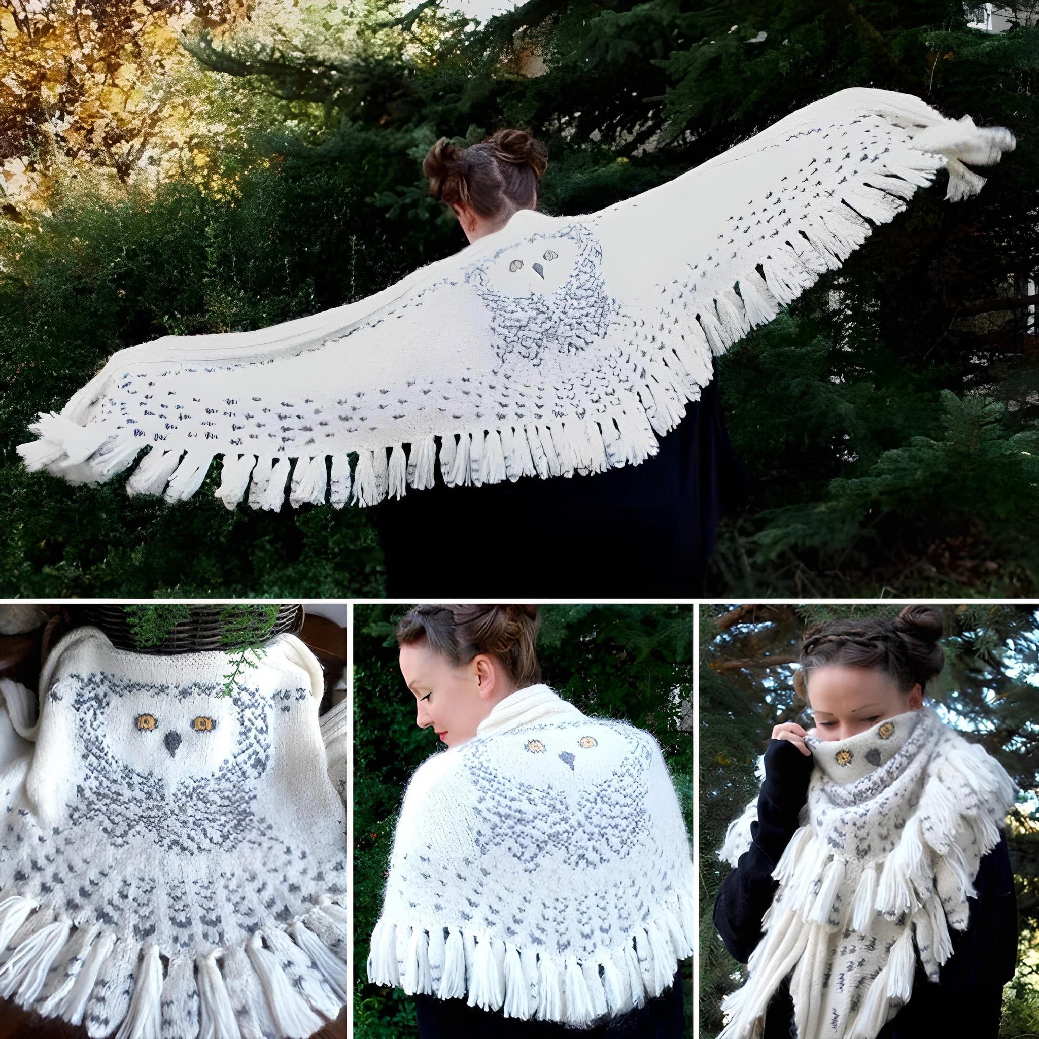 Retro Owl Scarf