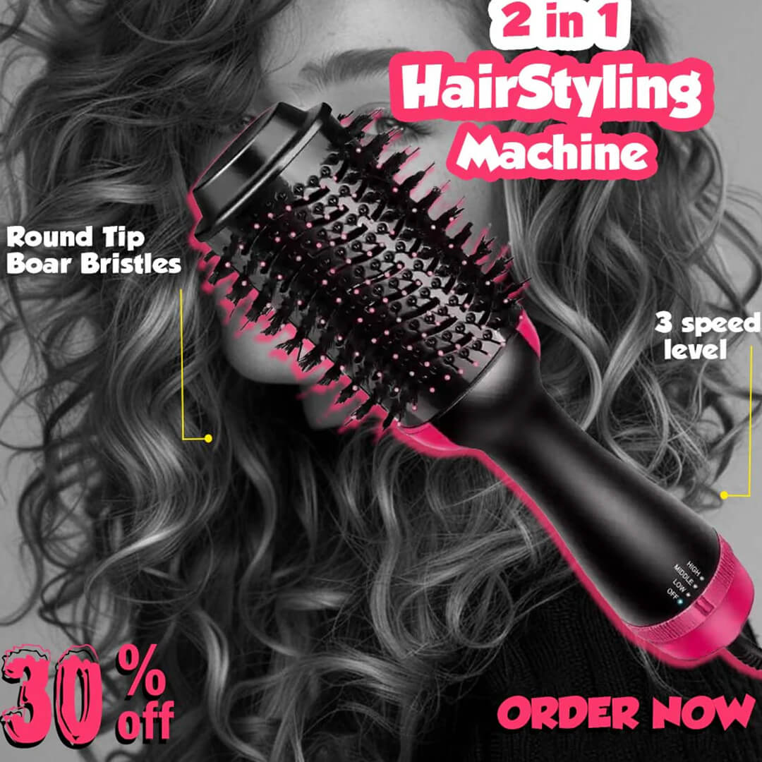 BlowBrush 2 in 1 Hair Dryer & Volumizer (Premium Quality)