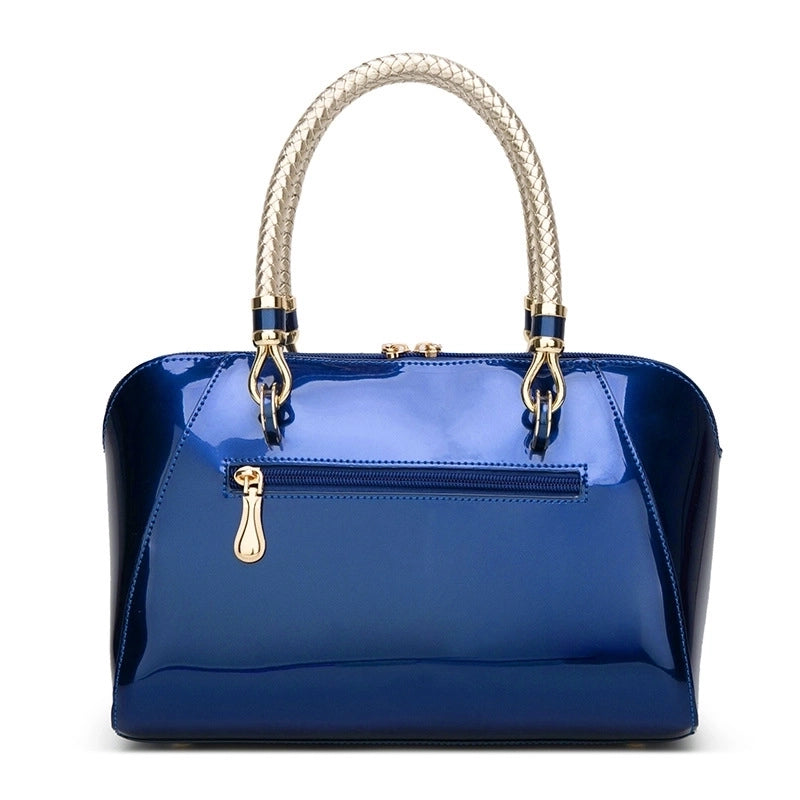 Fashion Shiny Patent Leather One-shoulder Handbags