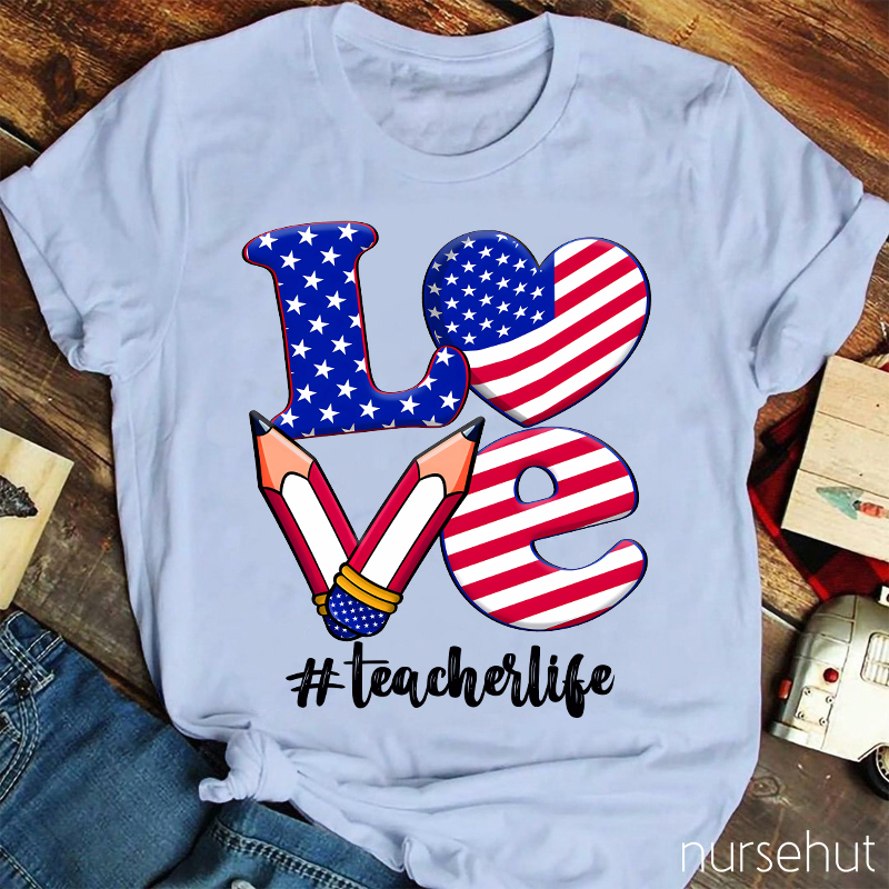 Love Pencil American T-Shirt