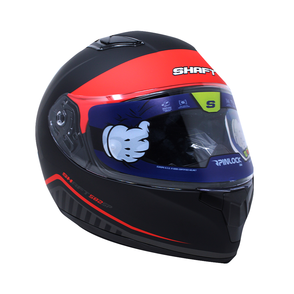 Casco Shaft integral 582 barefoot Rojo