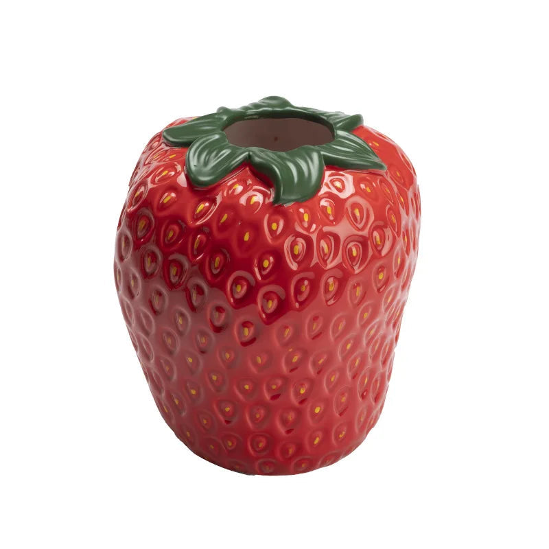 Strawberry Ceramic Vase