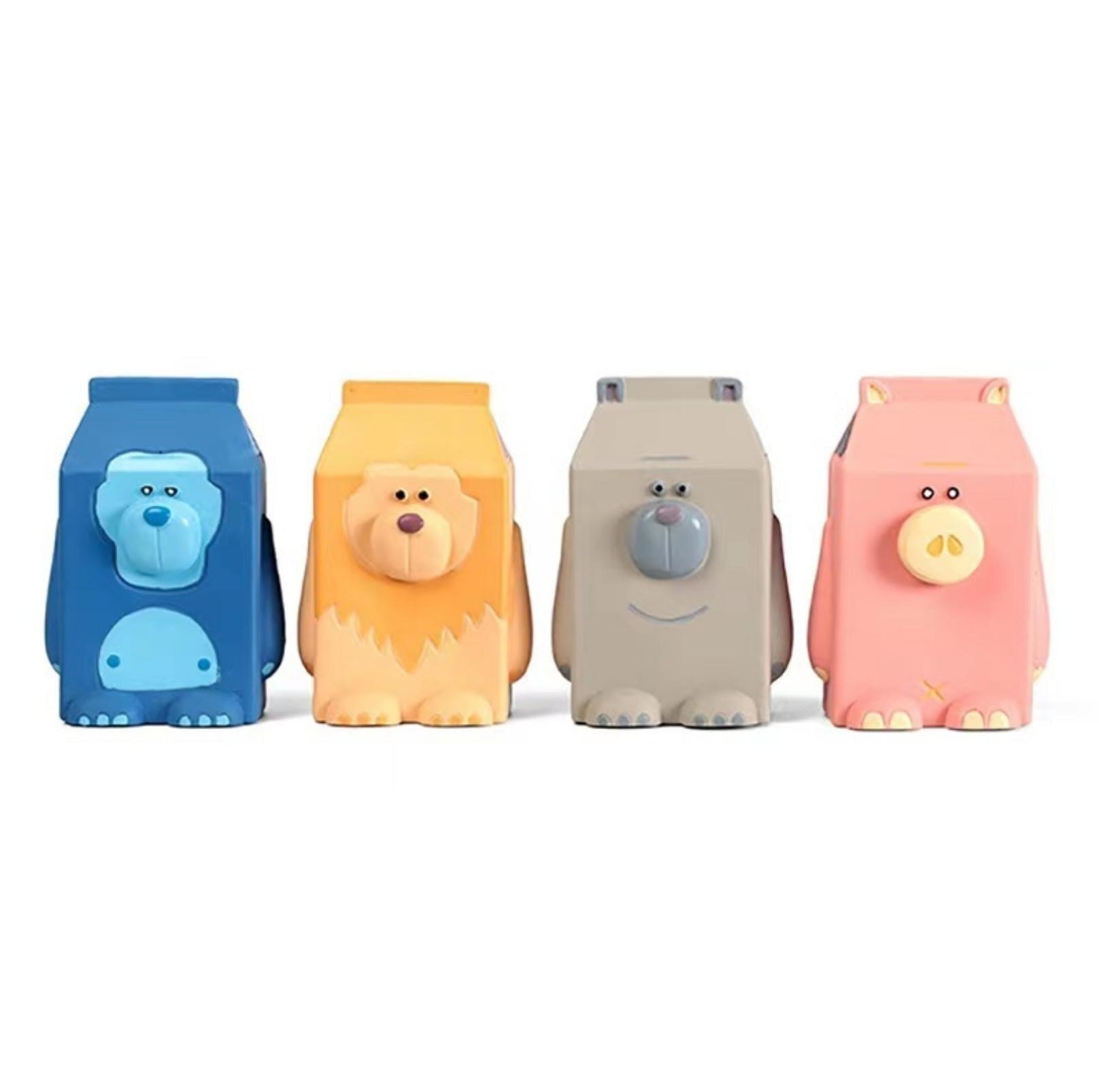 Q-Monster Latex Dog Toy Chewing and Sounding - Box Friend Boredom Buster