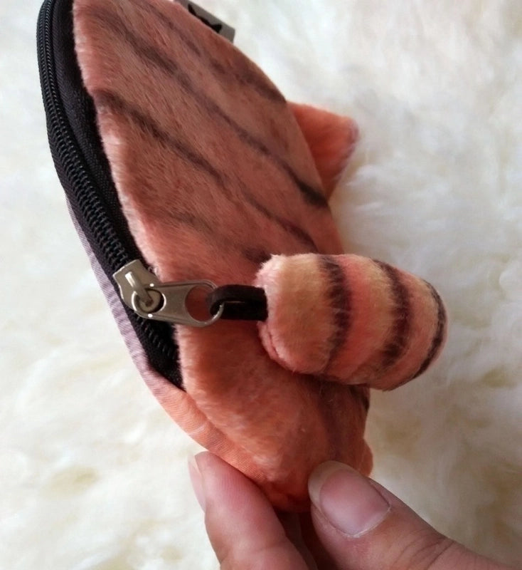 Women's Cat Plush Zipper Coin Purses