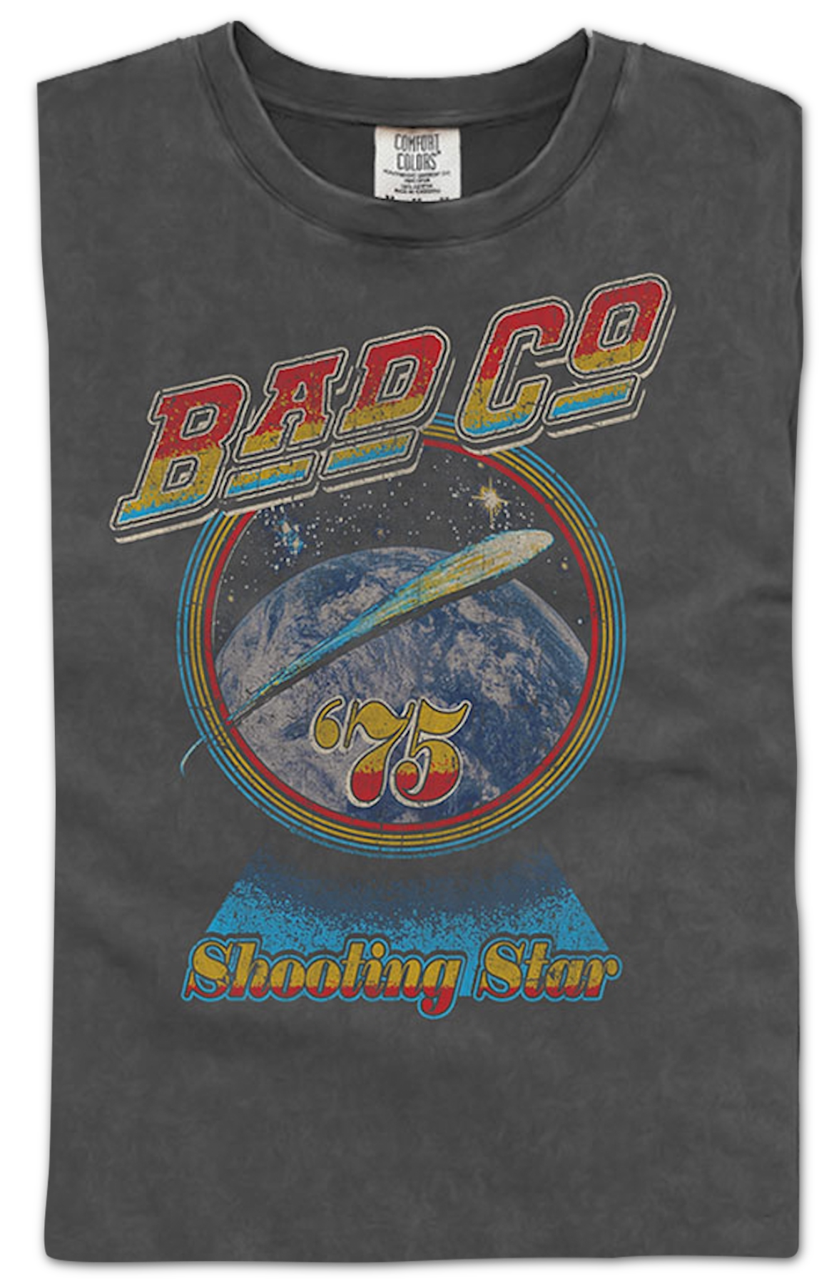 Shooting Star '75 Bad Company Comfort Colors Brand T-Shirt