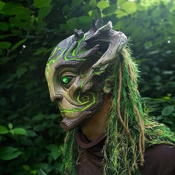 100% Handmade🎁Green Man Forest Spirit Mask