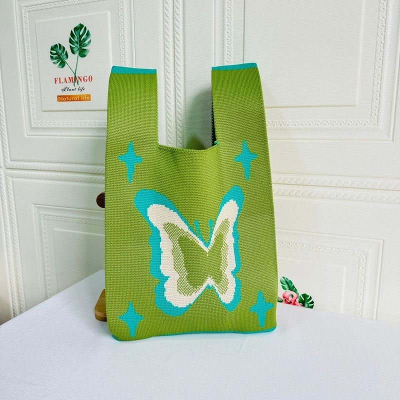 Women's Small Polyester Star Butterfly Streetwear Open