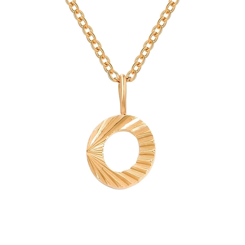 Minimalist Letter Stainless Steel Pendant Necklace In Bulk