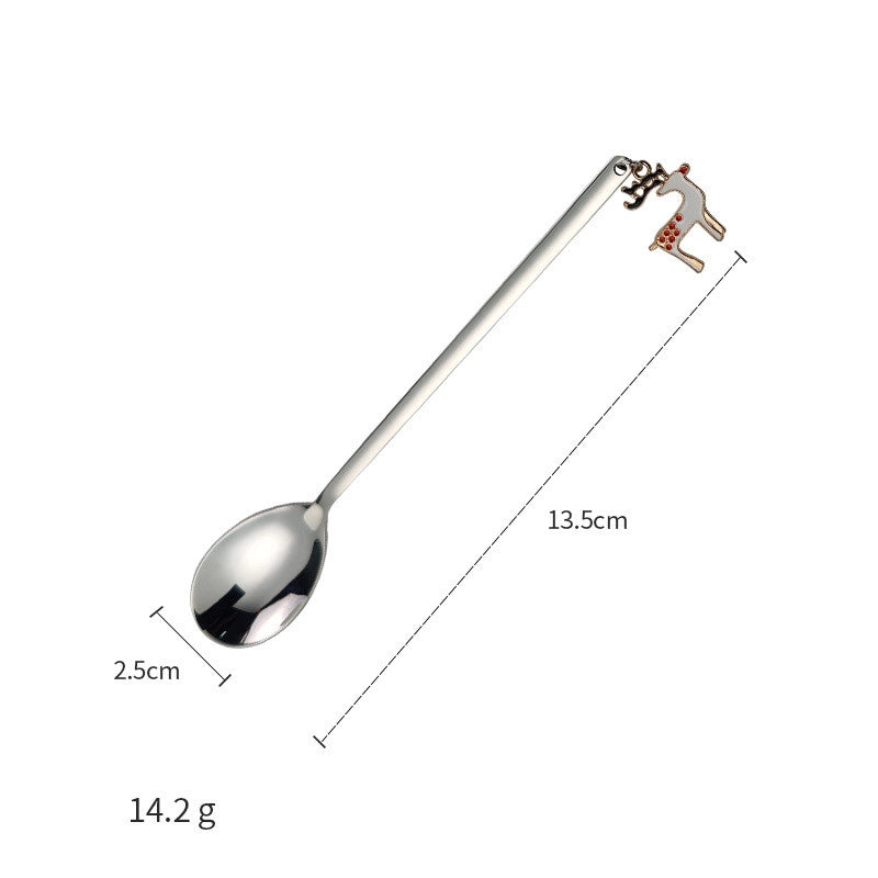 Christmas Christmas Christmas Tree Santa Claus Elk Stainless Steel Tableware