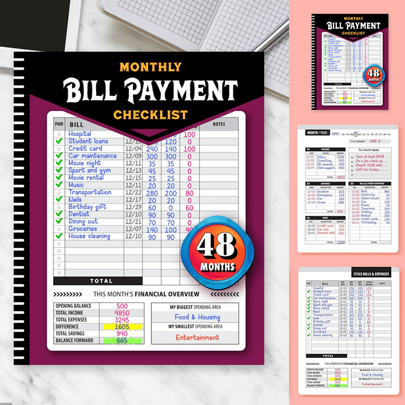 🔥Bill Payment Management Book🎉