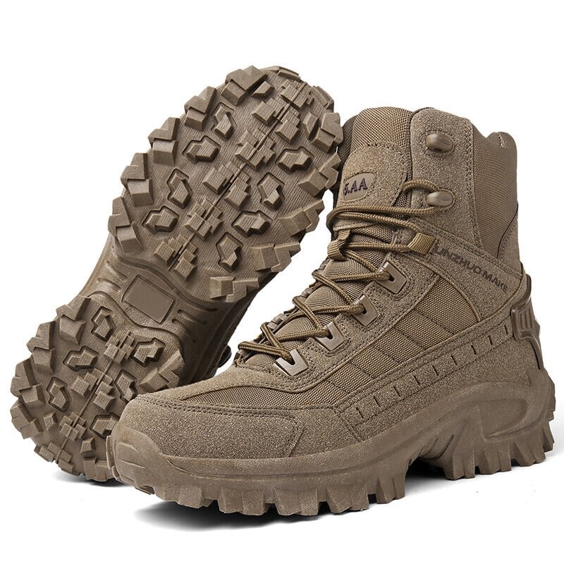 Kerstverkoop - 49% UIT - Waterdichte Outdoor Antipunctie Werk Legerlaarzen voor Mannen (Upgrade Duurzaamheid)