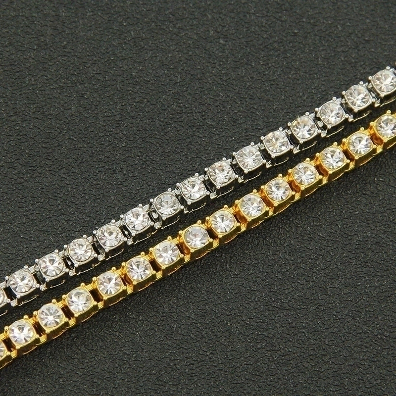 Single-row Diamonds One-row Diamond Necklace Full Of Diamonds Tennis Chain