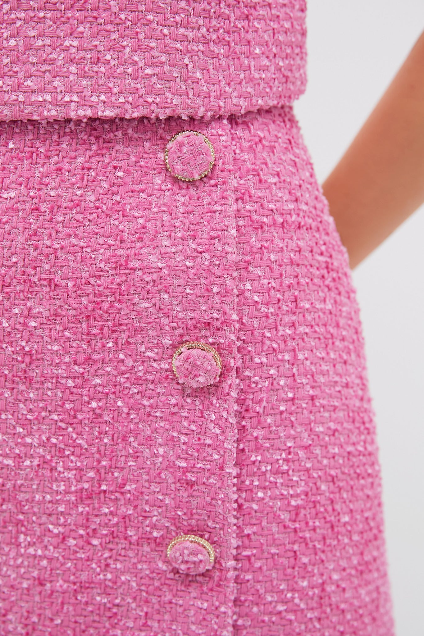 Pink Tweed Andi Mini Skirt