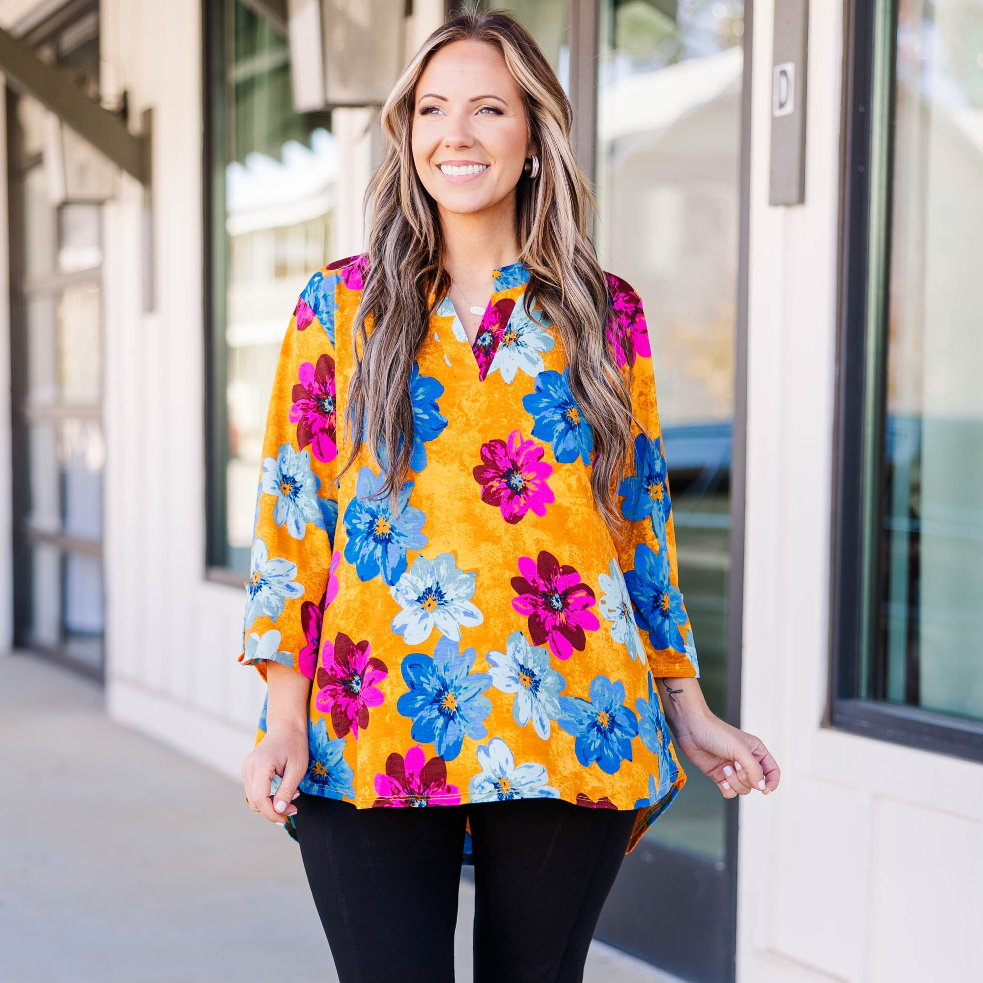 Bring Me Peace Top. Marigold