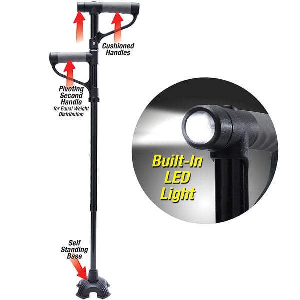 47% OFF HOT SALE -Aluminum alloy with LED light non-slip foldable walking stick