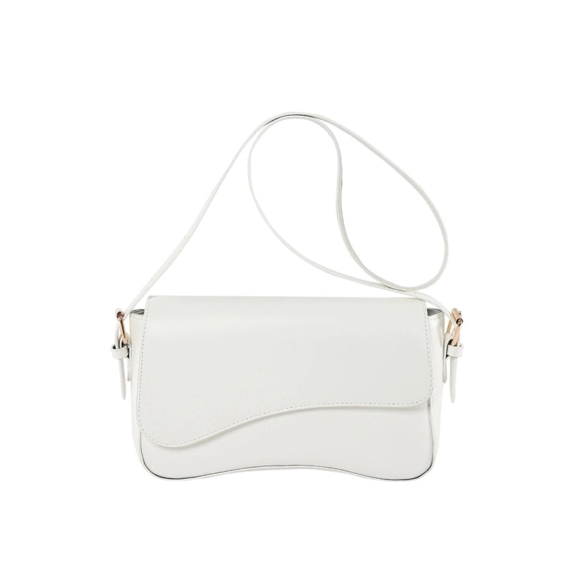 Women's Pu Leather Solid Color Streetwear Square Magnetic Buckle Shoulder Bag Crossbody Bag