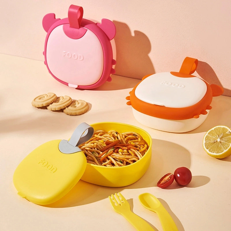 Baby Food Supplement Bowl For Baby Children Multi-functional Portable Drop-resistant Eating Bowl Baby Tableware Set Box