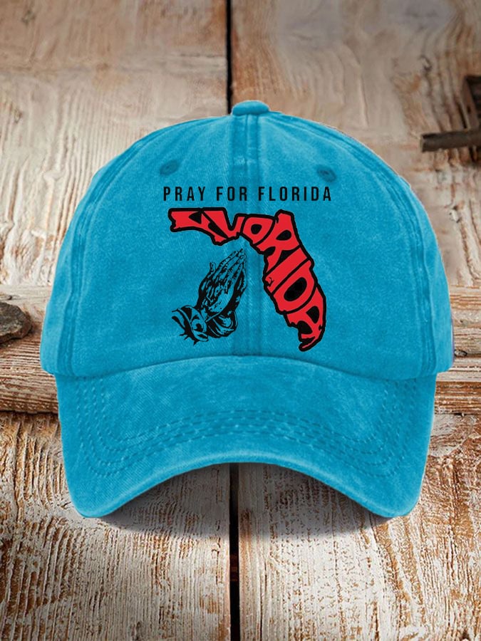 'Pray for Florida' print hat