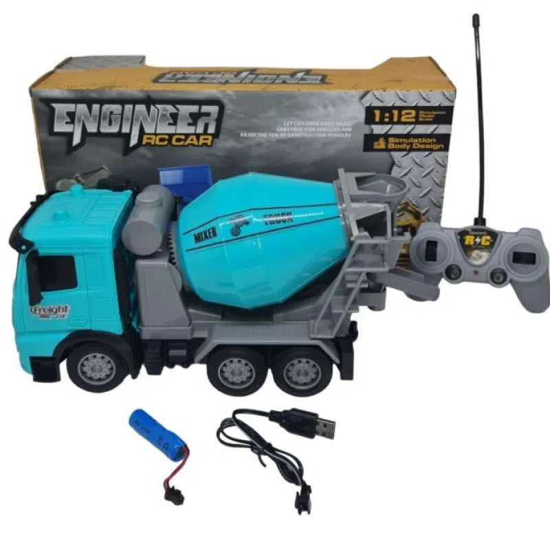 TRUCK ENGINEER REMOTE CONTROL CAR. Cement Mixer Tank Toy