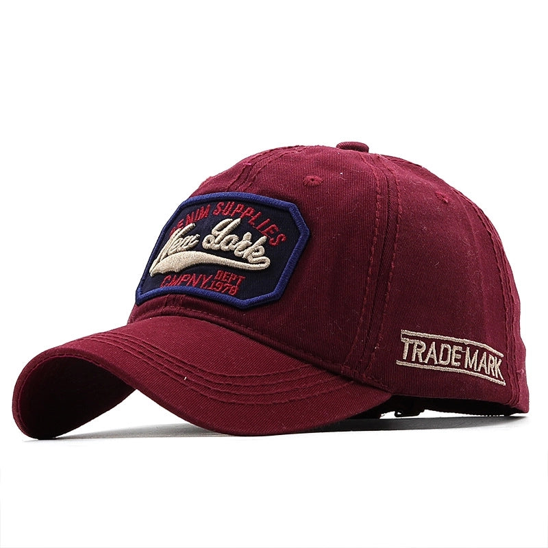 Letter Embroidered Baseball Cap Sun Shade Cap