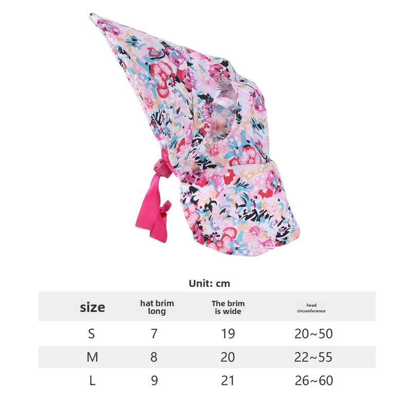 New Pet Floral Hat Cute Cat And Dog Vintage Poodle Hat Sunshade Lace-up Floral Pet Dress-up Hat