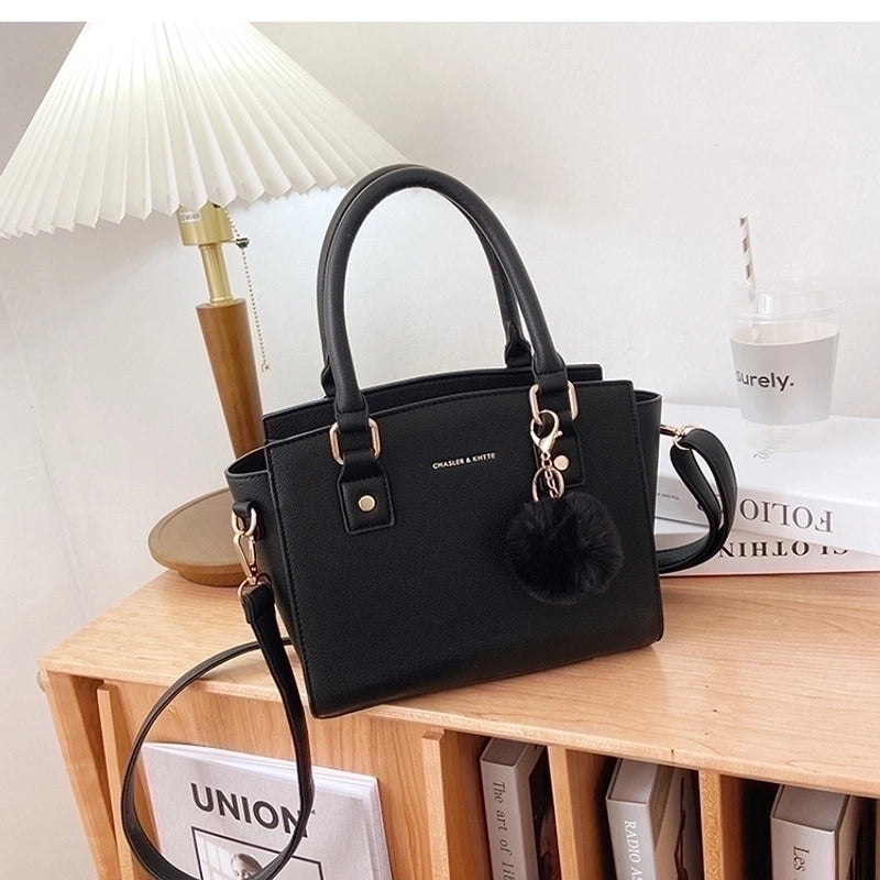 Medium Pu Leather Fashion Square Bag Shoulder Bag