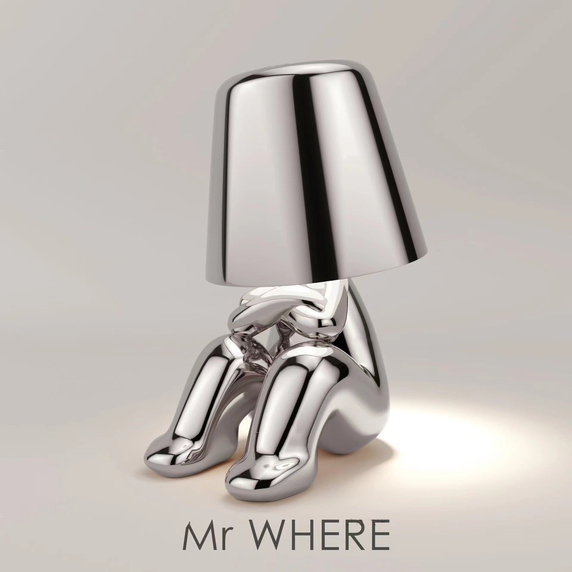 Creativity Thinker Little Golden Man Table Lamp