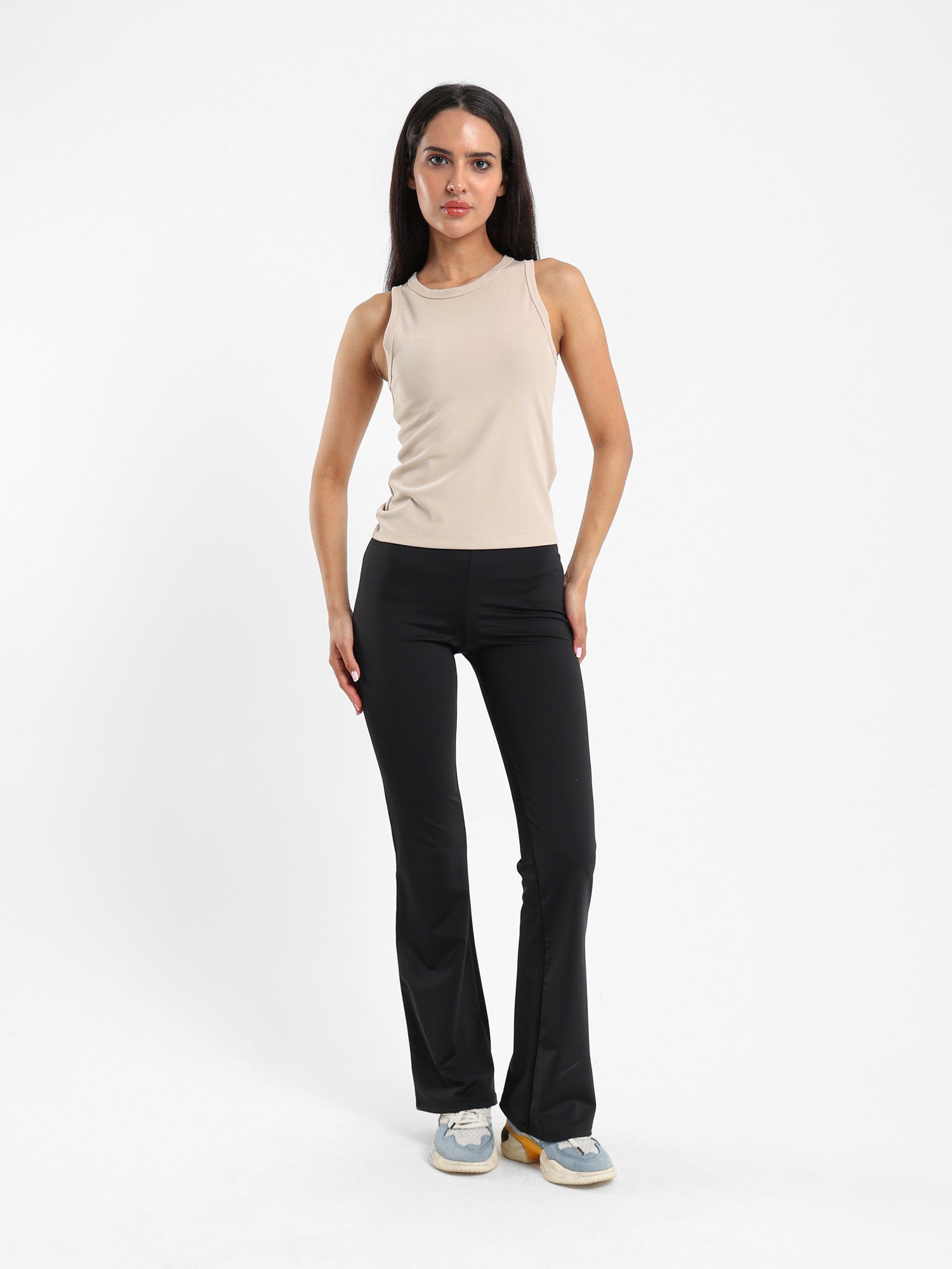 Slim Ribbed Halter Neck Top