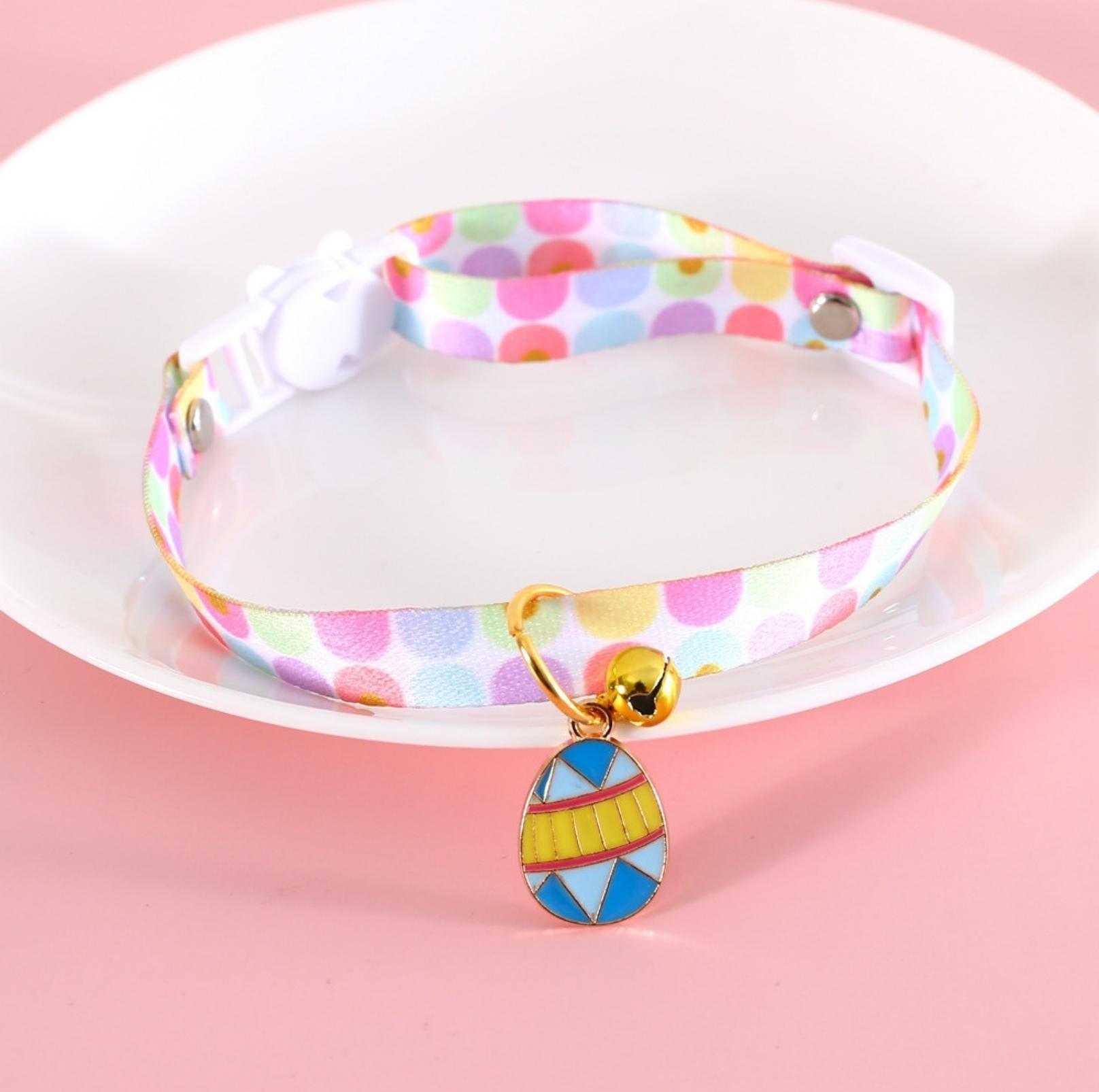 Easter Egg Design Adjustable Pet Collar