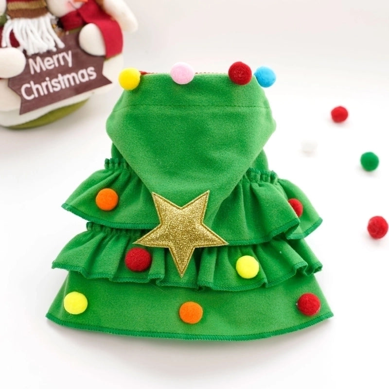 Casual Cute Christmas Christmas Tree Pet Clothing