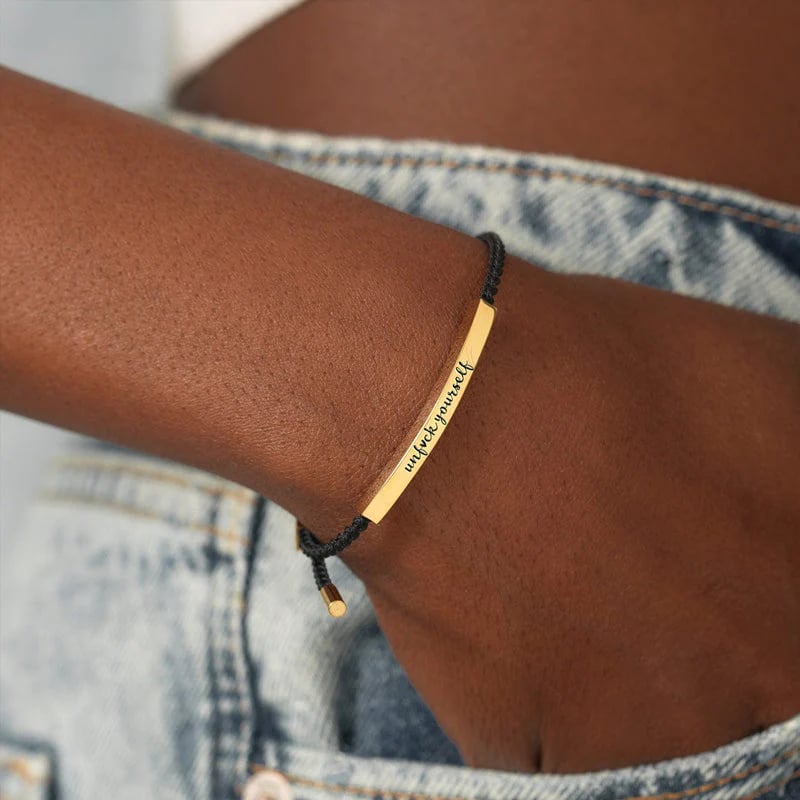 ✨BUY 2 PAY FOR 1【add 2 to cart】✨UNF♥CK YOURSELF TUBE BRACELET💫