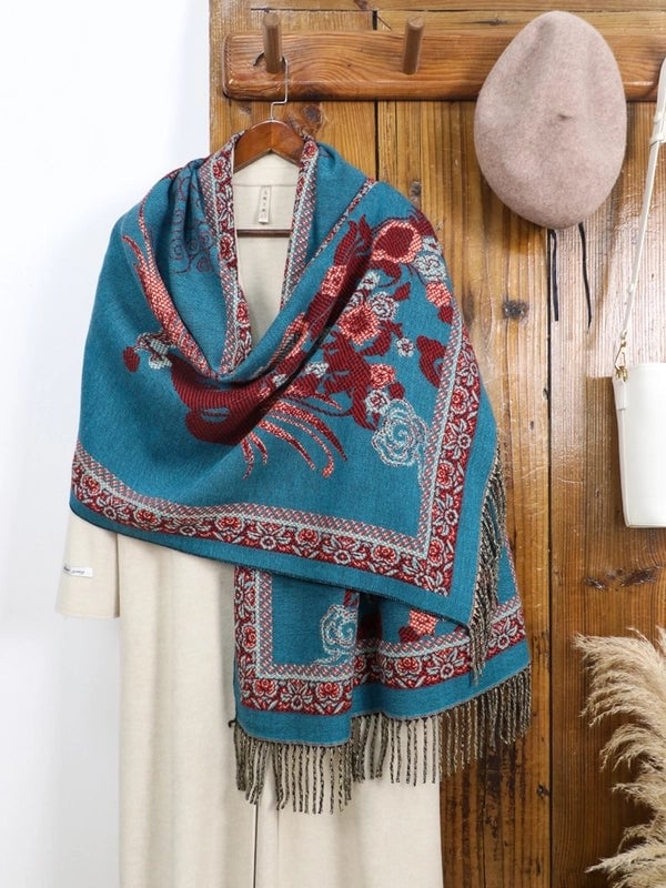 New Arrival Of Autumn And Winter Scarf Plus-Sized Thick Warm Winter Shawl Office Airport Cover Blanket Ethnic Style Shawl