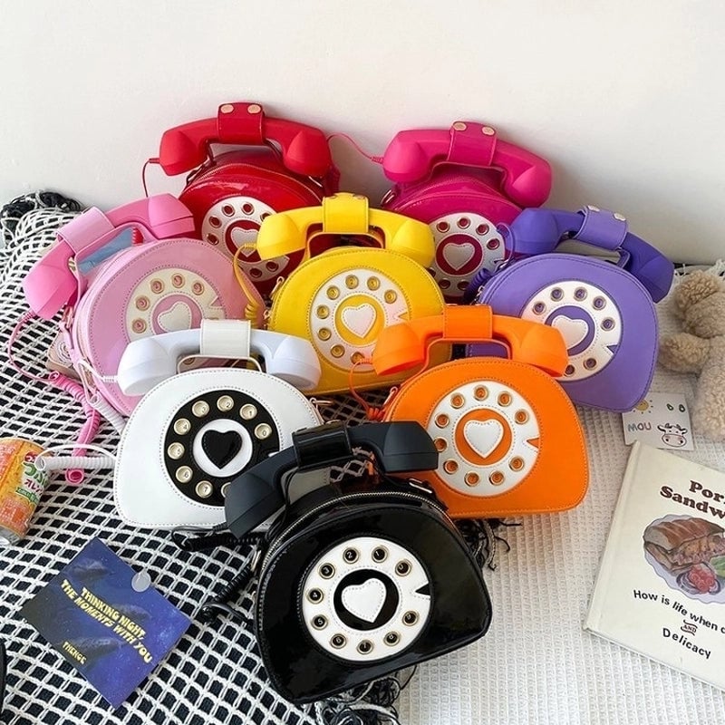 Medium Pu Leather Vintage Style Circle Bag