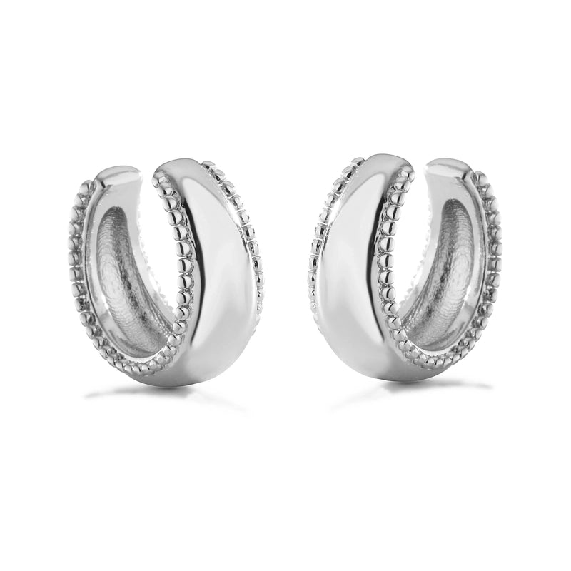 1 Pair Ig Style French Style Minimalist Leaves Twist Plating Inlay Copper Zircon 18k Gold Plated Ear Cuffs
