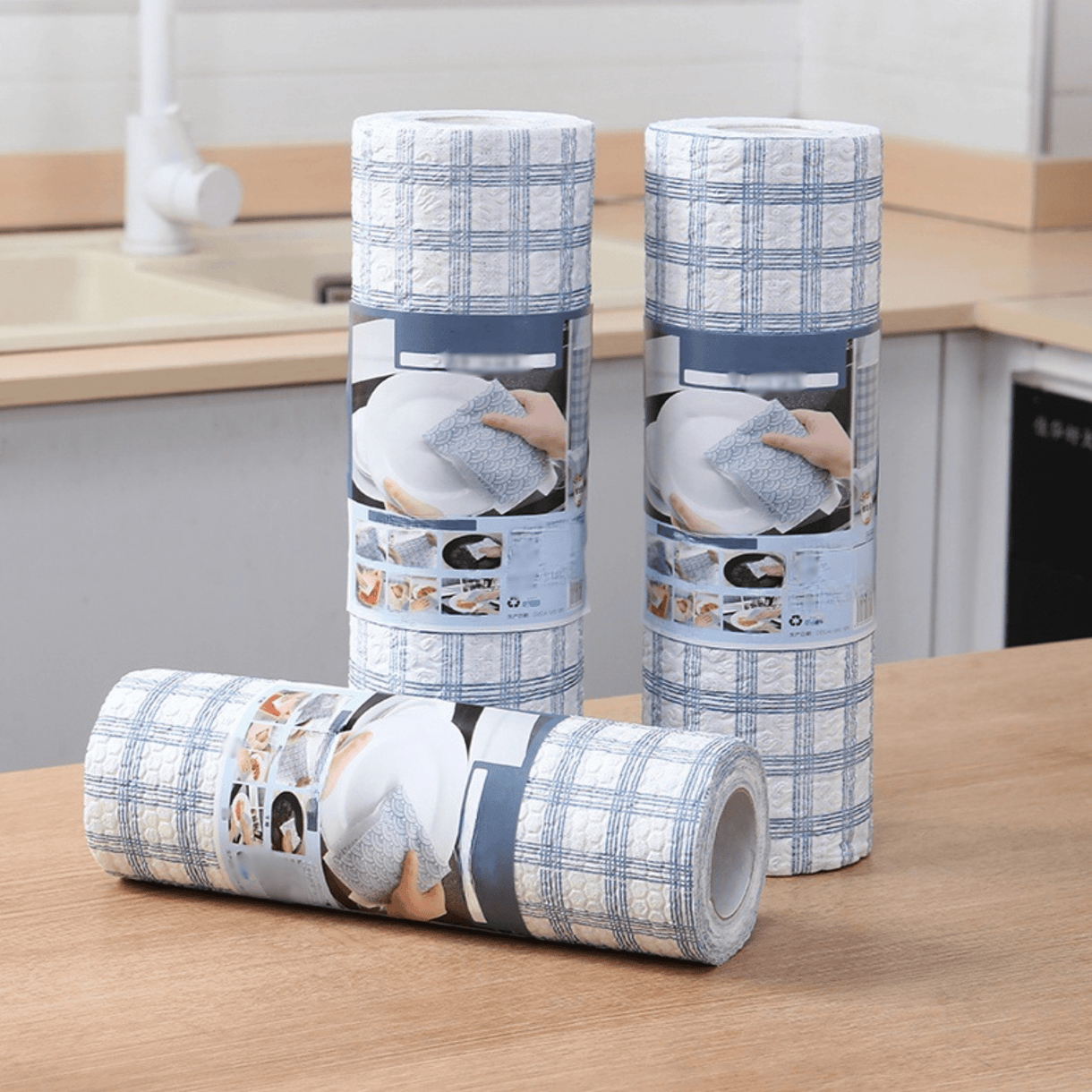 Multi-Purpose 40-Pieces Disposable Kitchen Dishwashing Cloth (30x30cm)