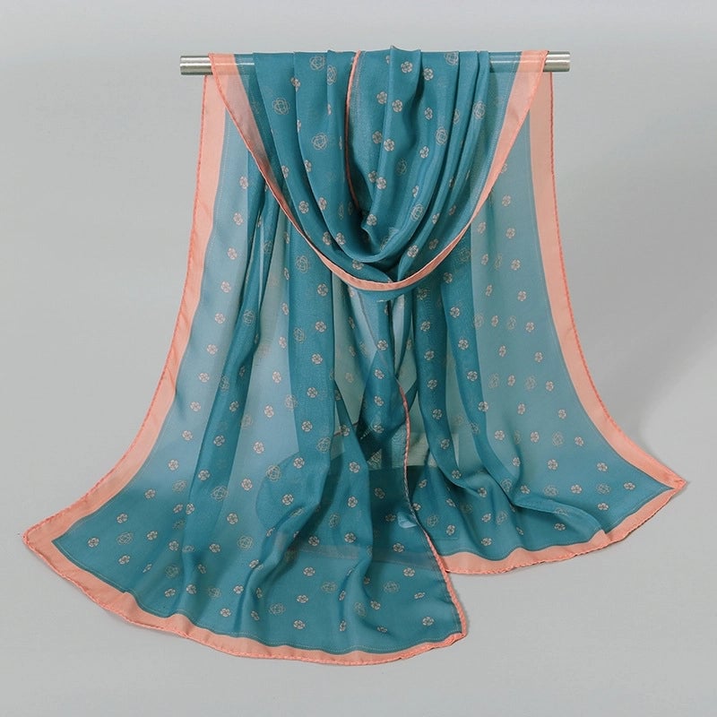 Women's Streetwear Solid Color Chiffon Scarves & Gloves