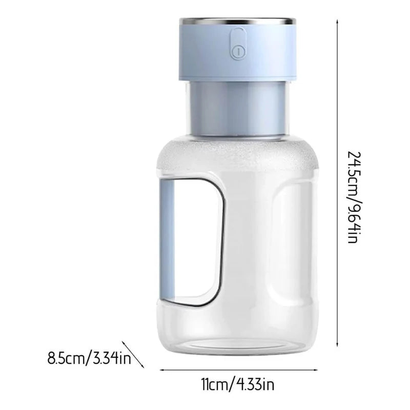 Portable Electric Rechargeable Cordless Barrel Juicer 1600ml