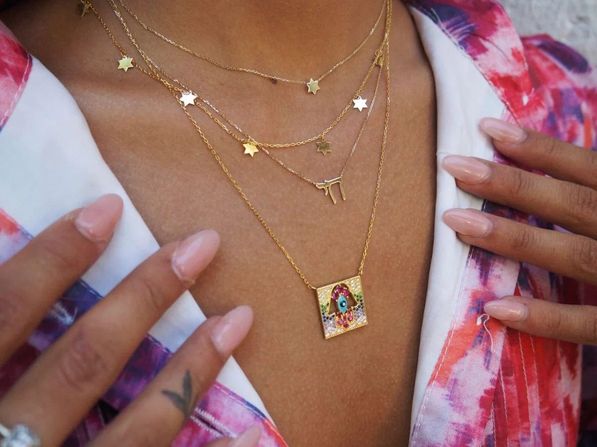 14k Gold Petite Star of David Necklace