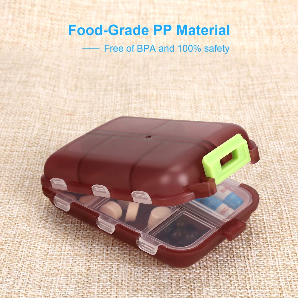 ✨Pocket Pharmacy- 💊10 Compartments Portable Pill Case