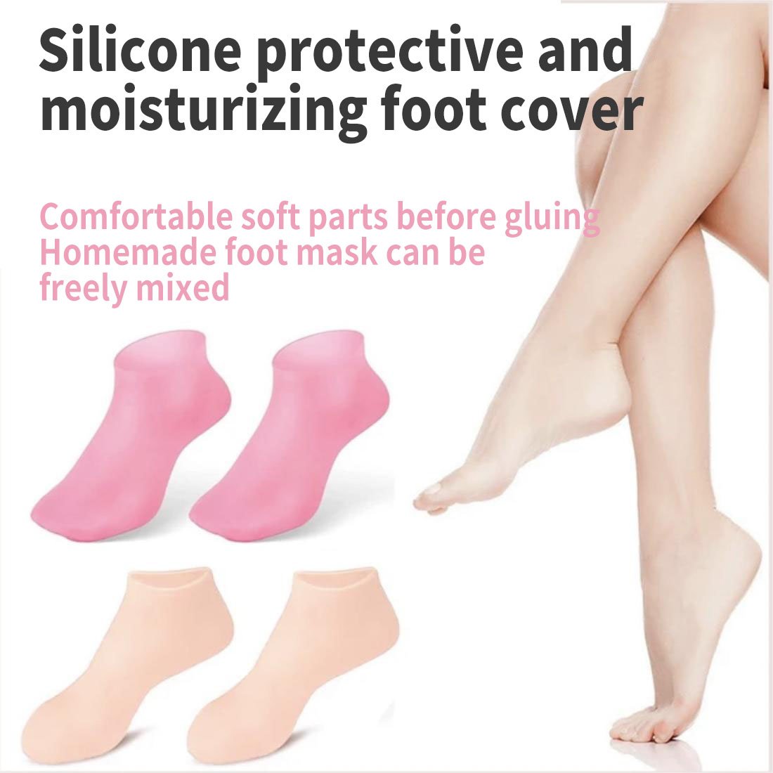 🔥Moisturizing Foot/Hand Mask Exfoliating Silicone Socks Beach Protective Socks