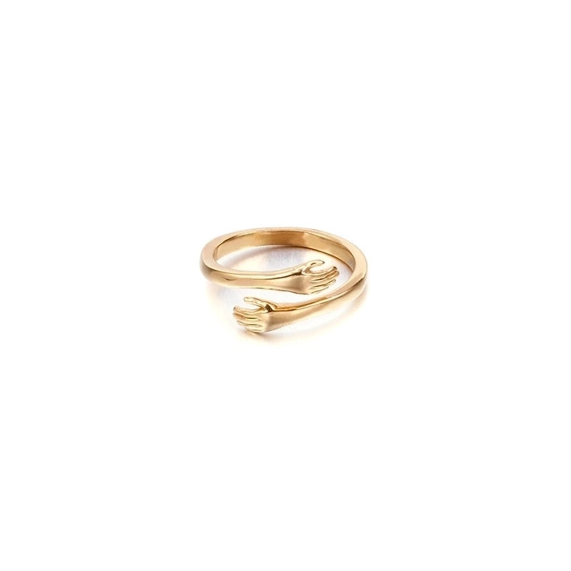 Titanium Steel 18K Gold Plated Korean Style Plating Geometric