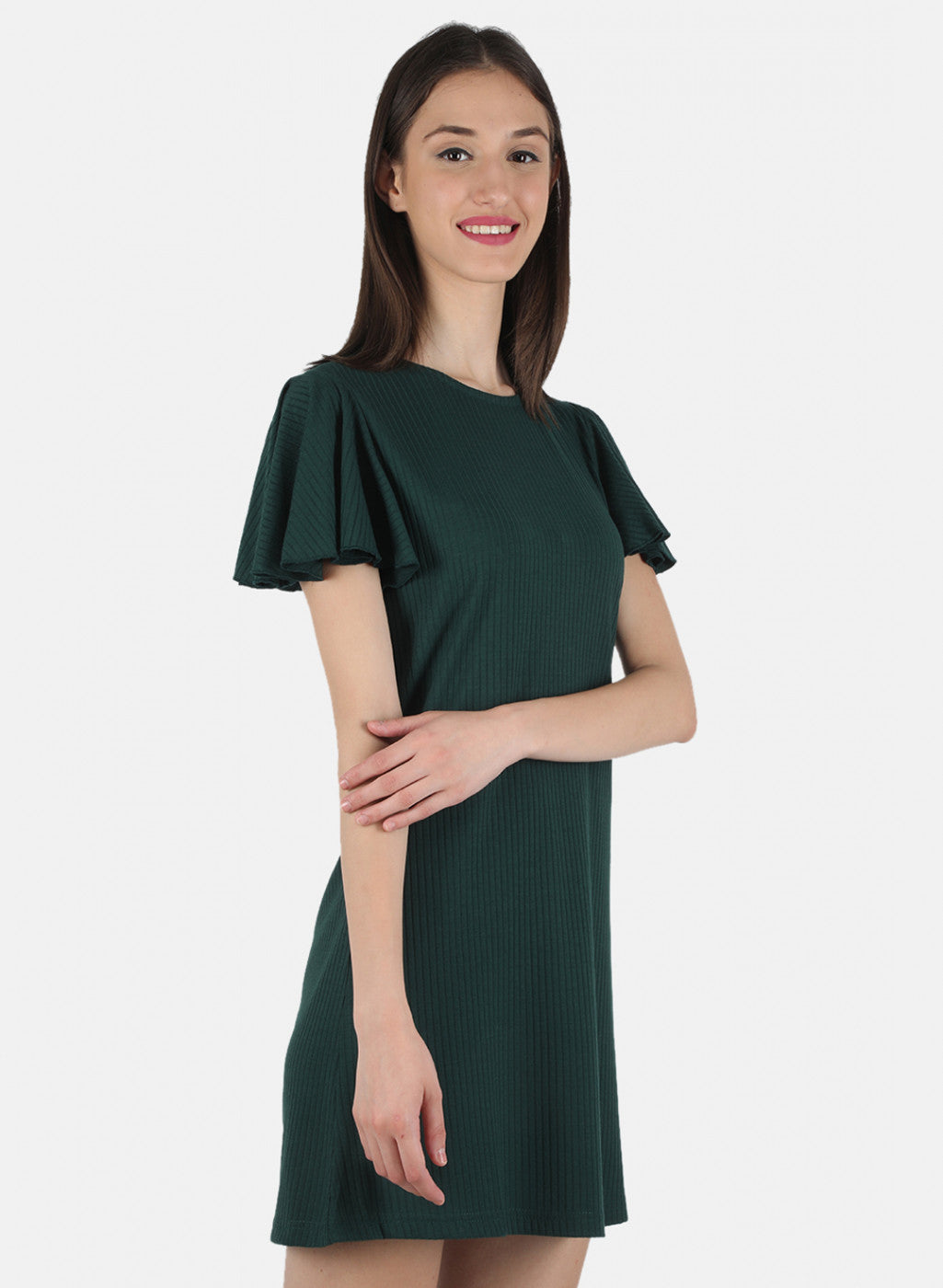 Women Green Plain Tunic